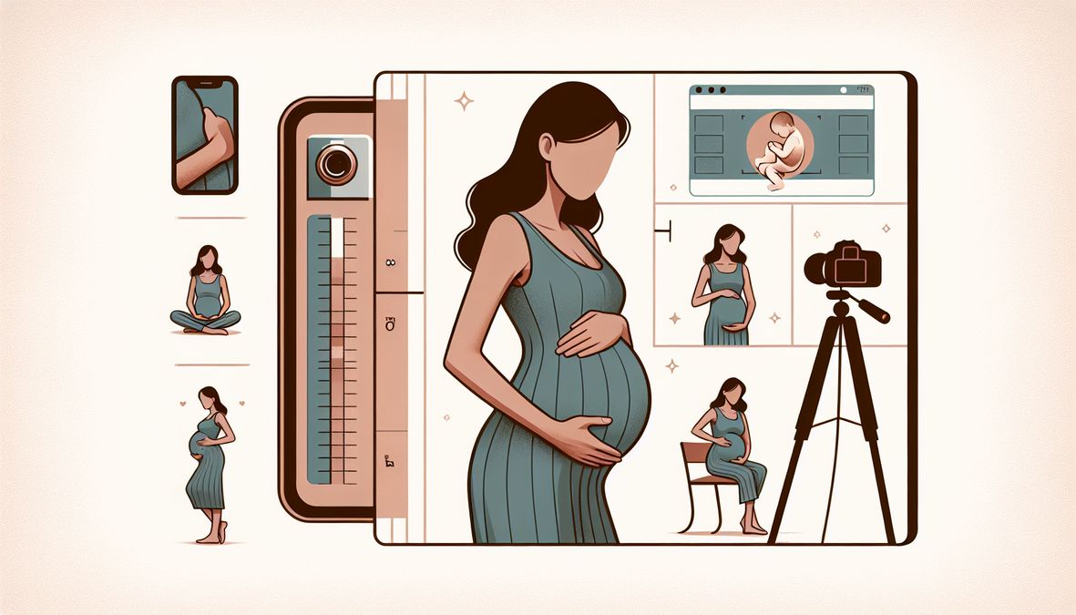 best poses to hold baby bump in photos