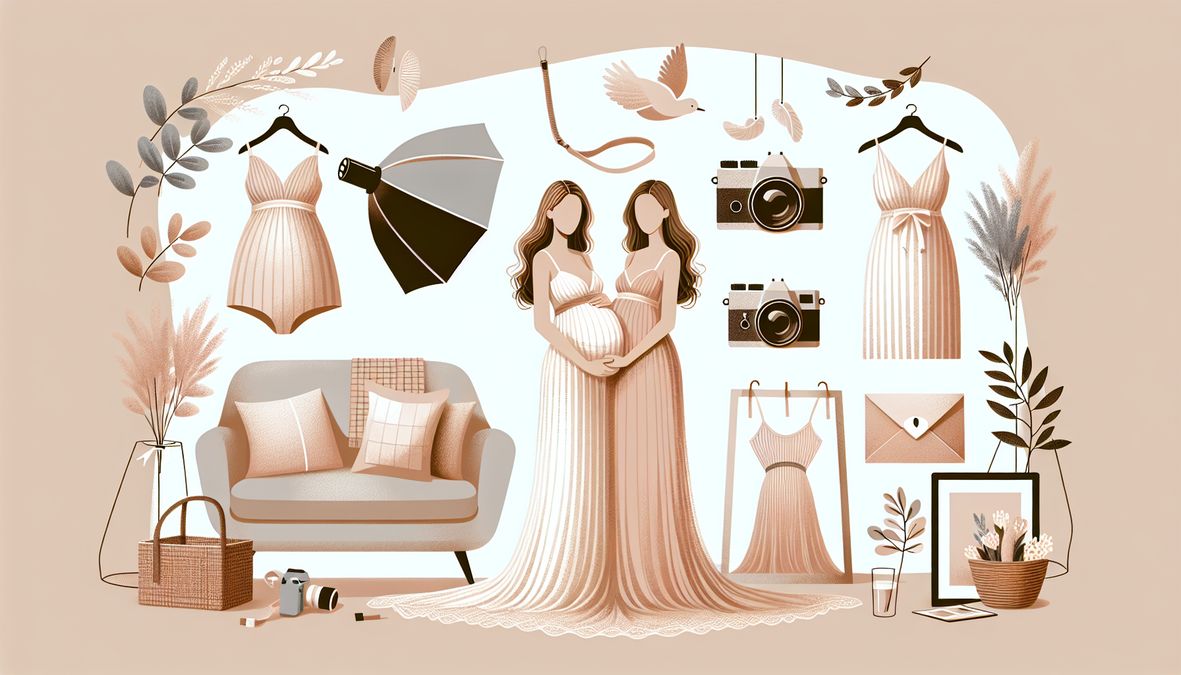 ideal maternity photoshoot color schemes for expectant mothers