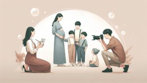 including siblings in maternity photos tips