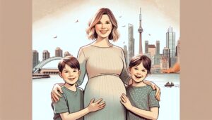 Best maternity photo ideas with siblings Toronto