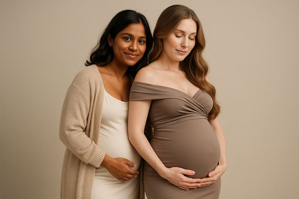 Creative maternity photo ideas for surrogate mothers in Toronto