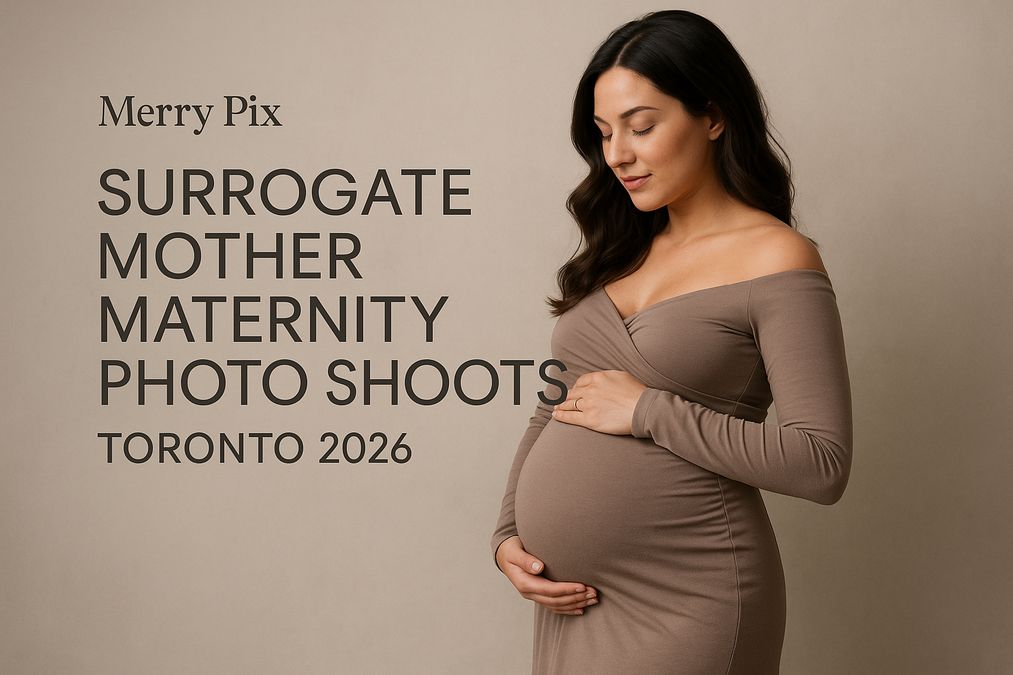 Professional surrogate mother maternity photo shoots Toronto 2026