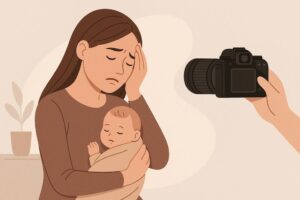 psychological reasons new mothers avoid cameras