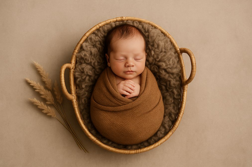 Creative Newborn Photo Ideas Without White Backdrops in Toronto