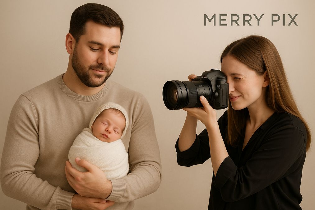 tips for dads surviving newborn photo sessions—Toronto